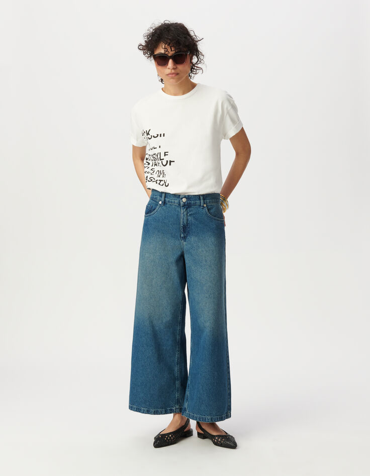Tee-shirt col rond blanc visuel messages-2 Tee-shirt col rond blanc visuel messages-2