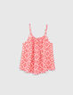 Top lencero rosa estampado étnico niña-1