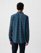 Men’s storm LENZING™ ECOVERO™ flowery SLIM shirt-3