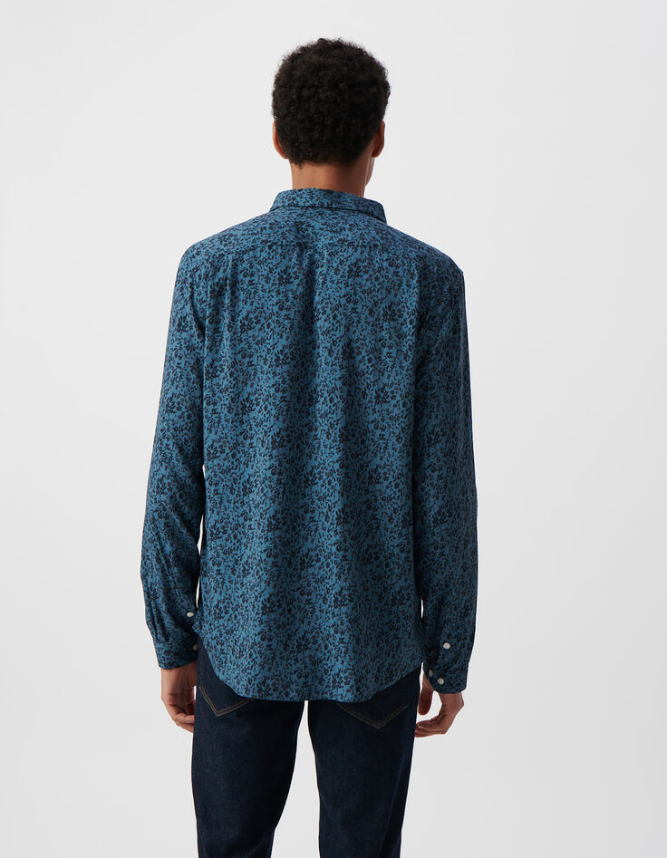 Men’s storm LENZING™ ECOVERO™ flowery SLIM shirt-3