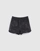 Women&rsquo;s black studded biker-style shorts-6