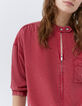 Robe courte rouge délavé Lenzing™ Lycocell™ Femme-4