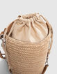 Damenbeuteltasche 1440 Medium aus Raffiabast und Leder-5