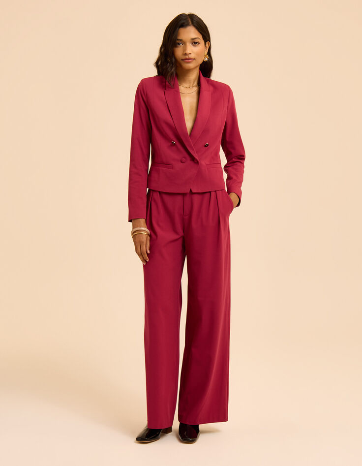 Pantalon de tailleur large rose I.Code-5