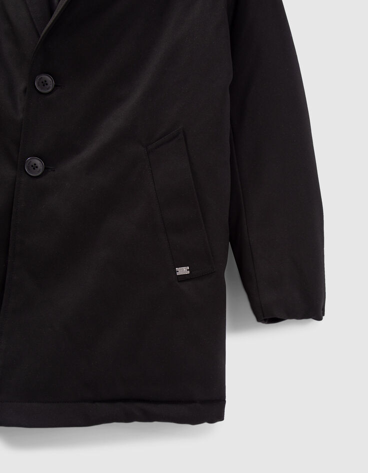 Manteau noir parmenture doudoune garçon-4