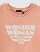 Robe dusty rose IKKS - WONDER WOMAN bi matière fille-2