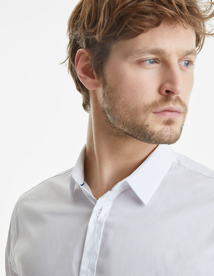 Chemise slim longue tissu Albini® Homme-1