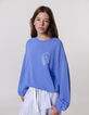 Sweat bleu maxi visuel dos fille-1