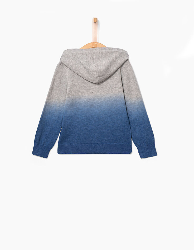 Jersey con capucha gris tie and dye azul niño -4