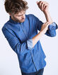Men's Indigo denim shirt-1