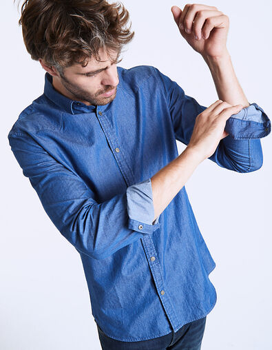 Men's Indigo denim shirt - IKKS