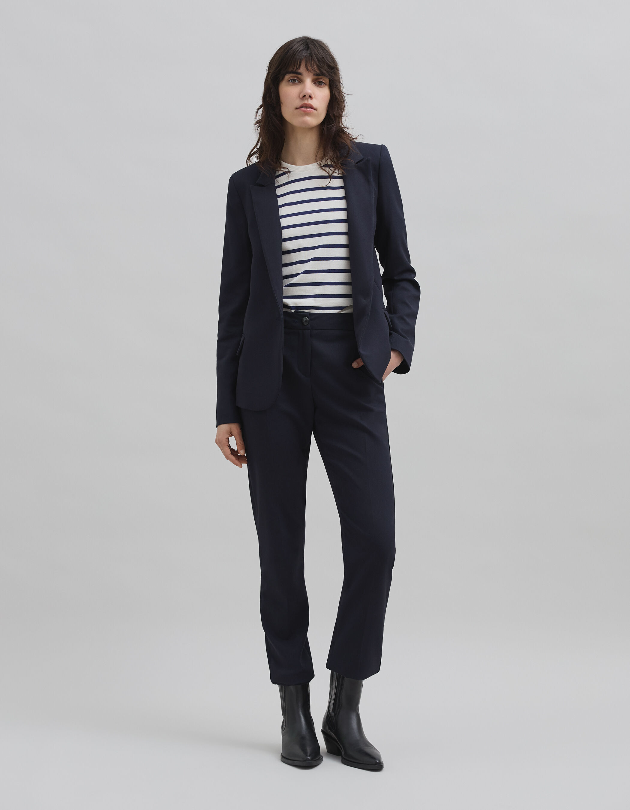 Navy tuxedo cheap jacket womens