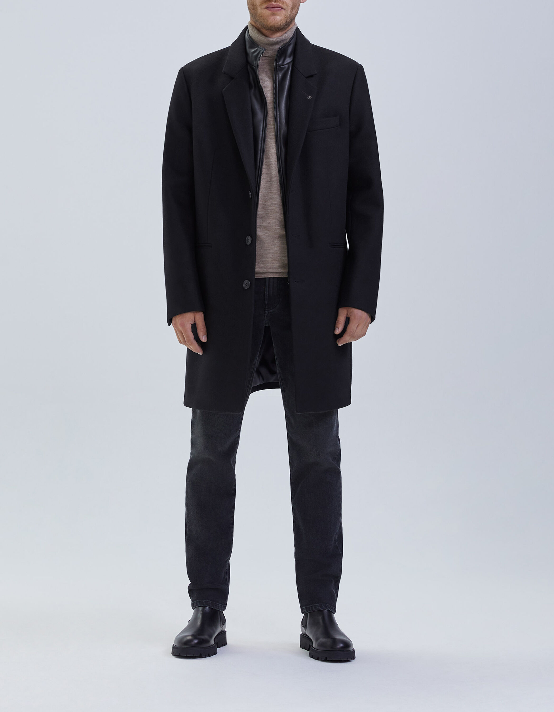 Manteau noir ikks cheap