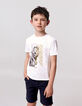 Boys’ navy pique knit Bermuda shorts-2