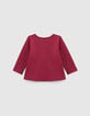 Rotes Babymädchen-Matrosen-T-Shirt, Biobaumwolle, Motiv-3