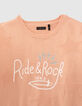 Girls’ pink star jacquard knit sweater with open back-4