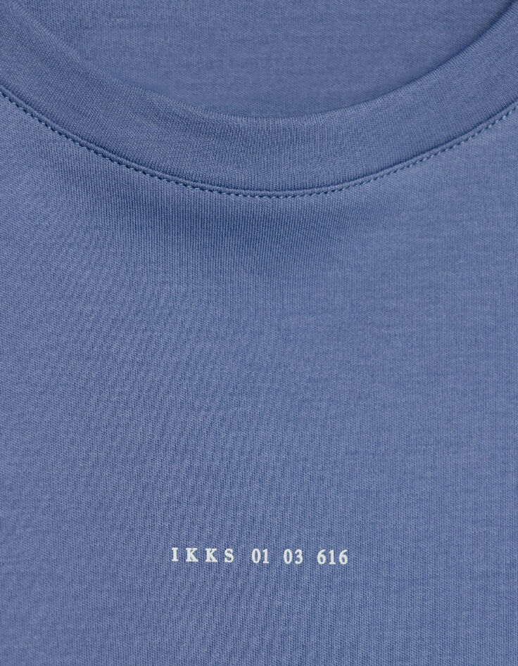 Blaues T-Shirt mit ABSOLUTE DRY Logo-Detail Herren-9