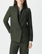 Women&rsquo;s khaki suit jacket with detachable facing-3