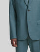 Veste de costume vert bleut&eacute; Homme-4