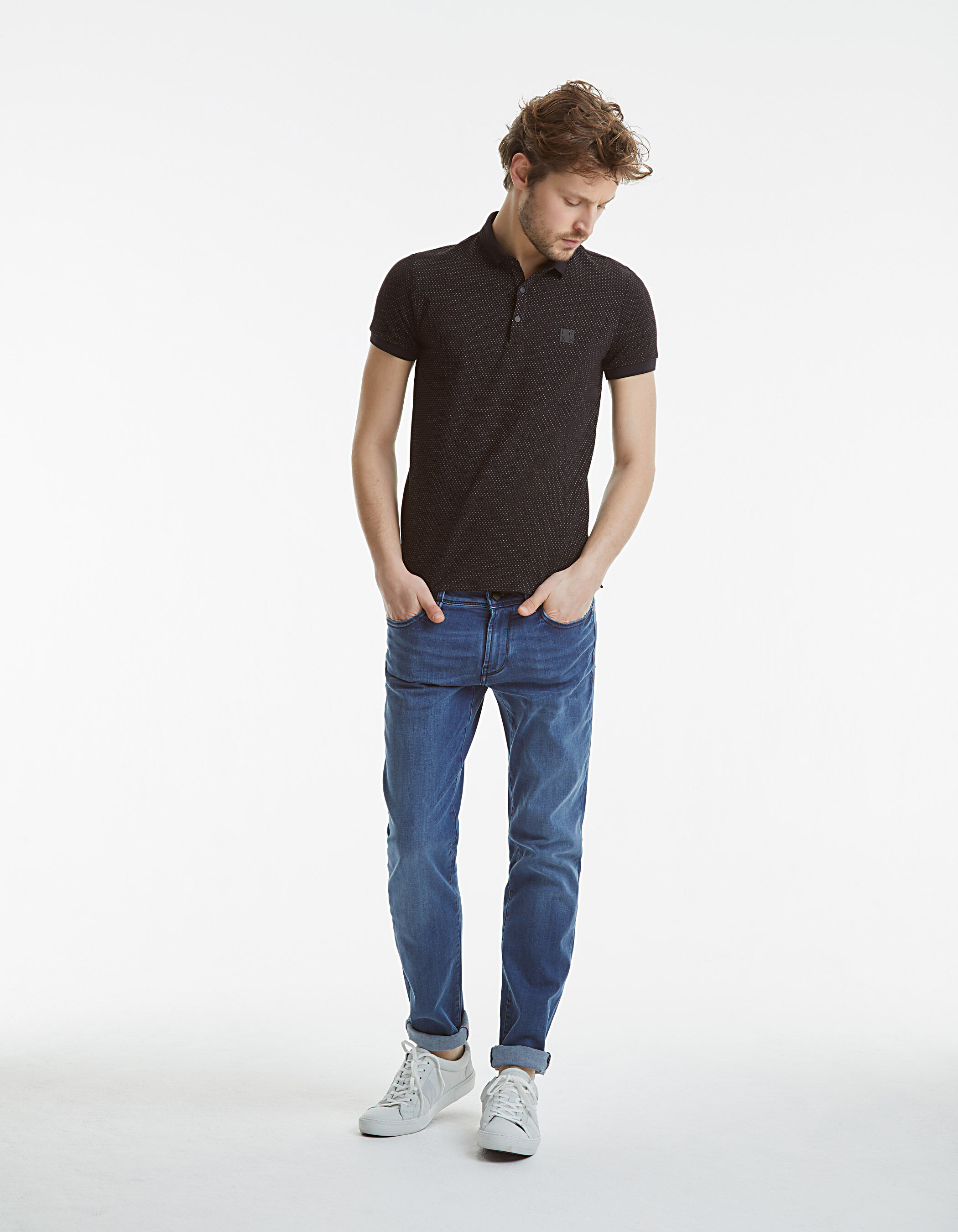 Polo lunares hombre new arrivals