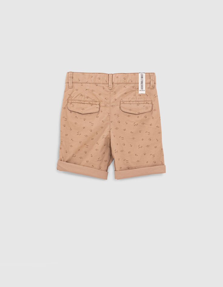 Bermudas arena estampado anclas y coronas niño -3