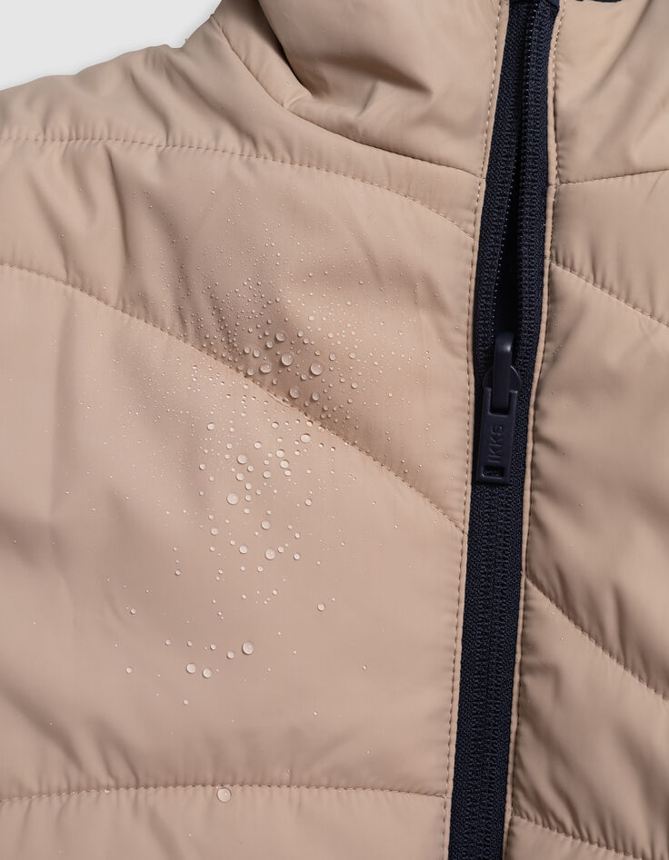 Doudoune réversible beige et marine recyclée garçon-6