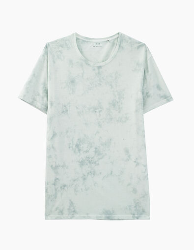 Men’s turquoise tie-dye effect T-shirt - IKKS