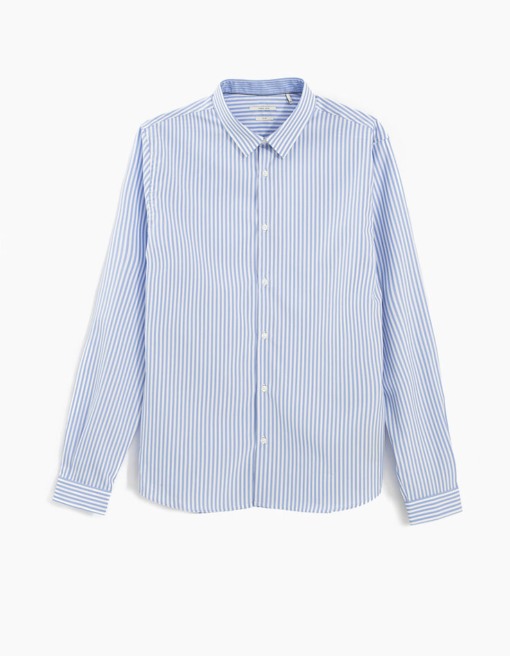 Camisa de rayas azul hombre-1