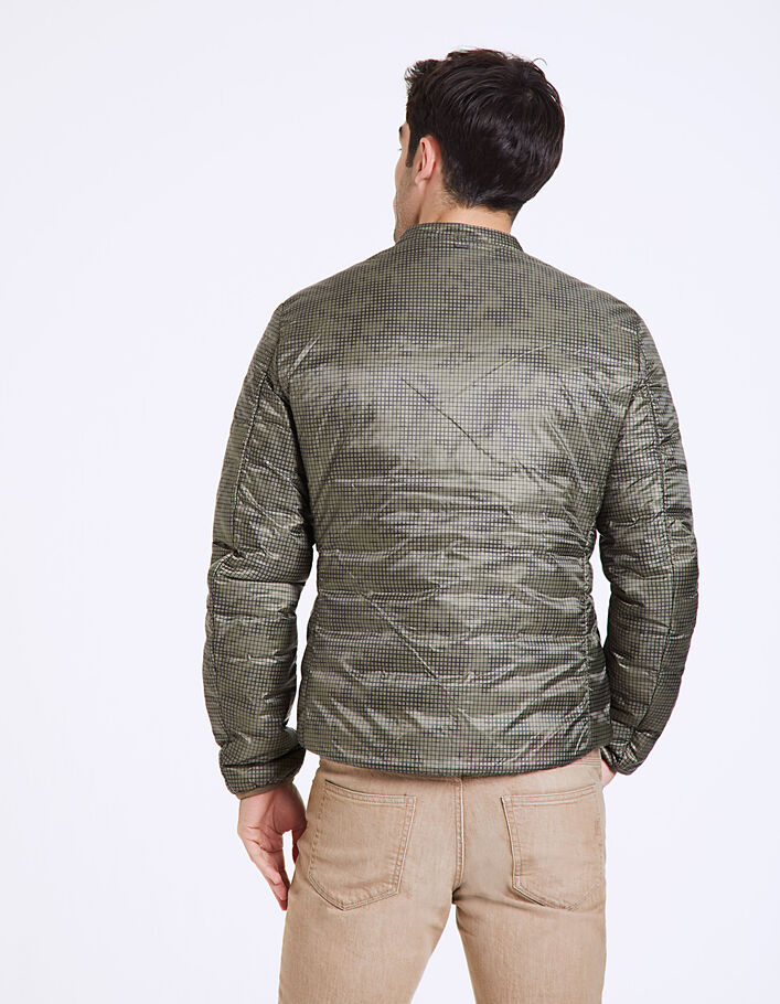 Men's khaki padded jacket - IKKS