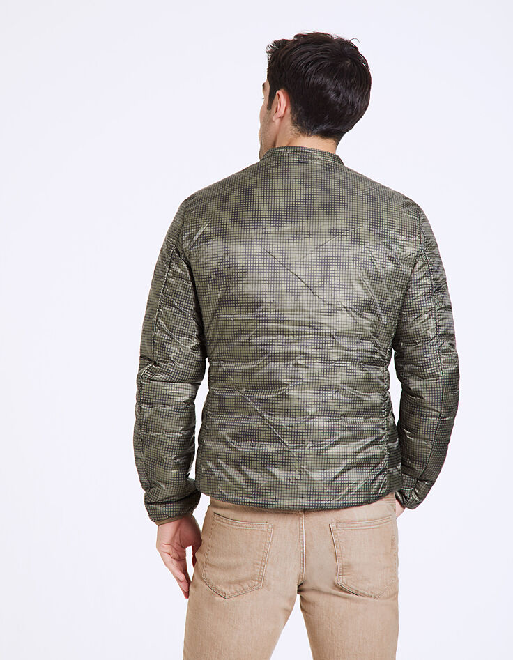 Men's khaki padded jacket-3 Men's khaki padded jacket-3