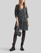 Vestido azul LENZING™ ECOVERO™ pantera Mujer-1