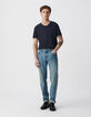 Camiseta L'Essentiel azul cuello V para hombre-1