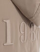 Boys’ beige hooded parka with embroidered back-8