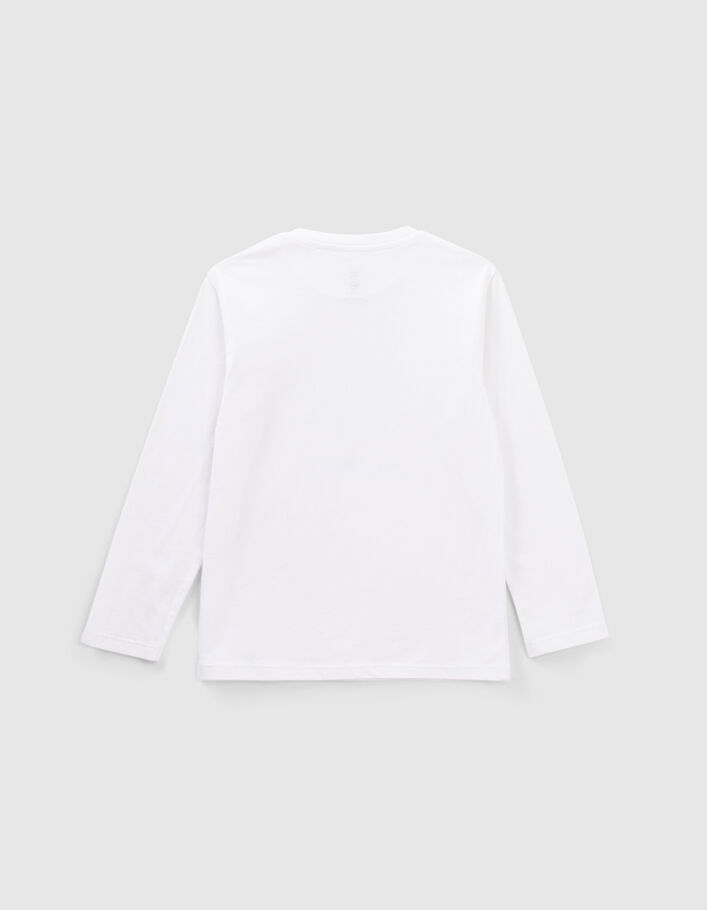 Boys’ white T-shirt with lenticular SUPERMAN image - IKKS