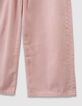 Rosa Mädchen-Ballonjeans mit Gummizug-4