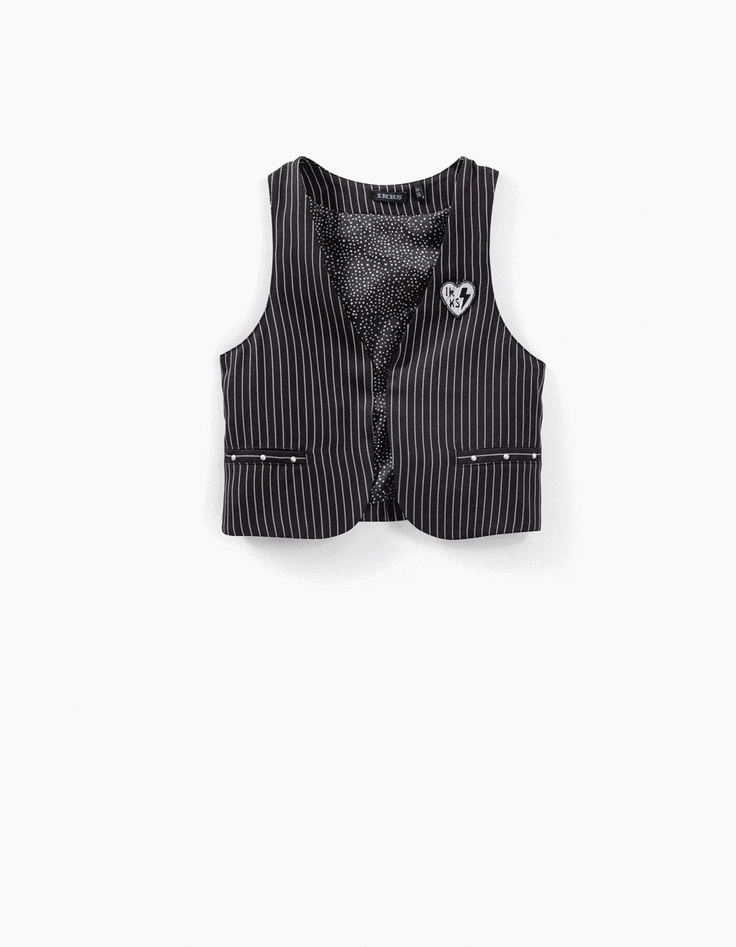 Gilet noir fille on sale