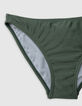 Maillot de bain 2 pièces kaki métallisé fille-6