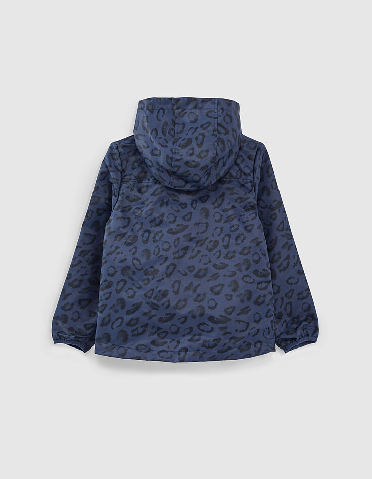 Coupe-vent packable navy motif léopard garçon -5 Coupe-vent packable navy motif léopard garçon -5
