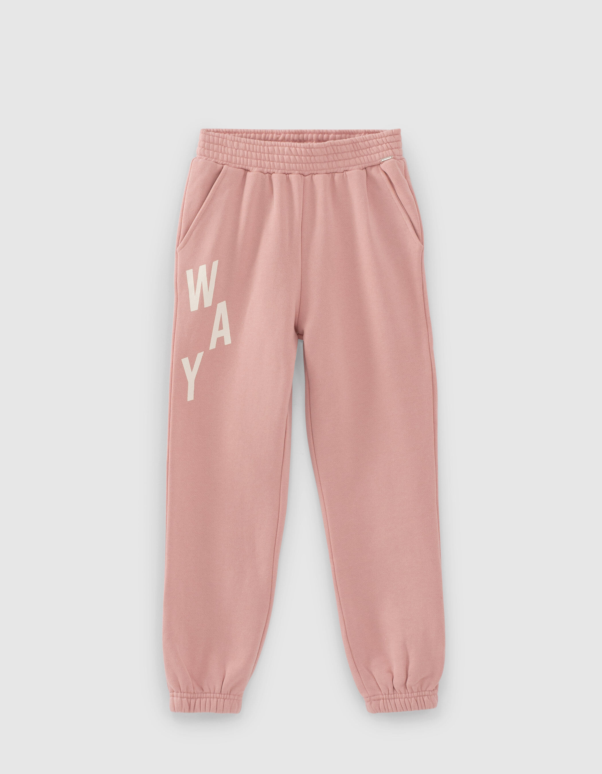 Jogging rose poudre molleton fille