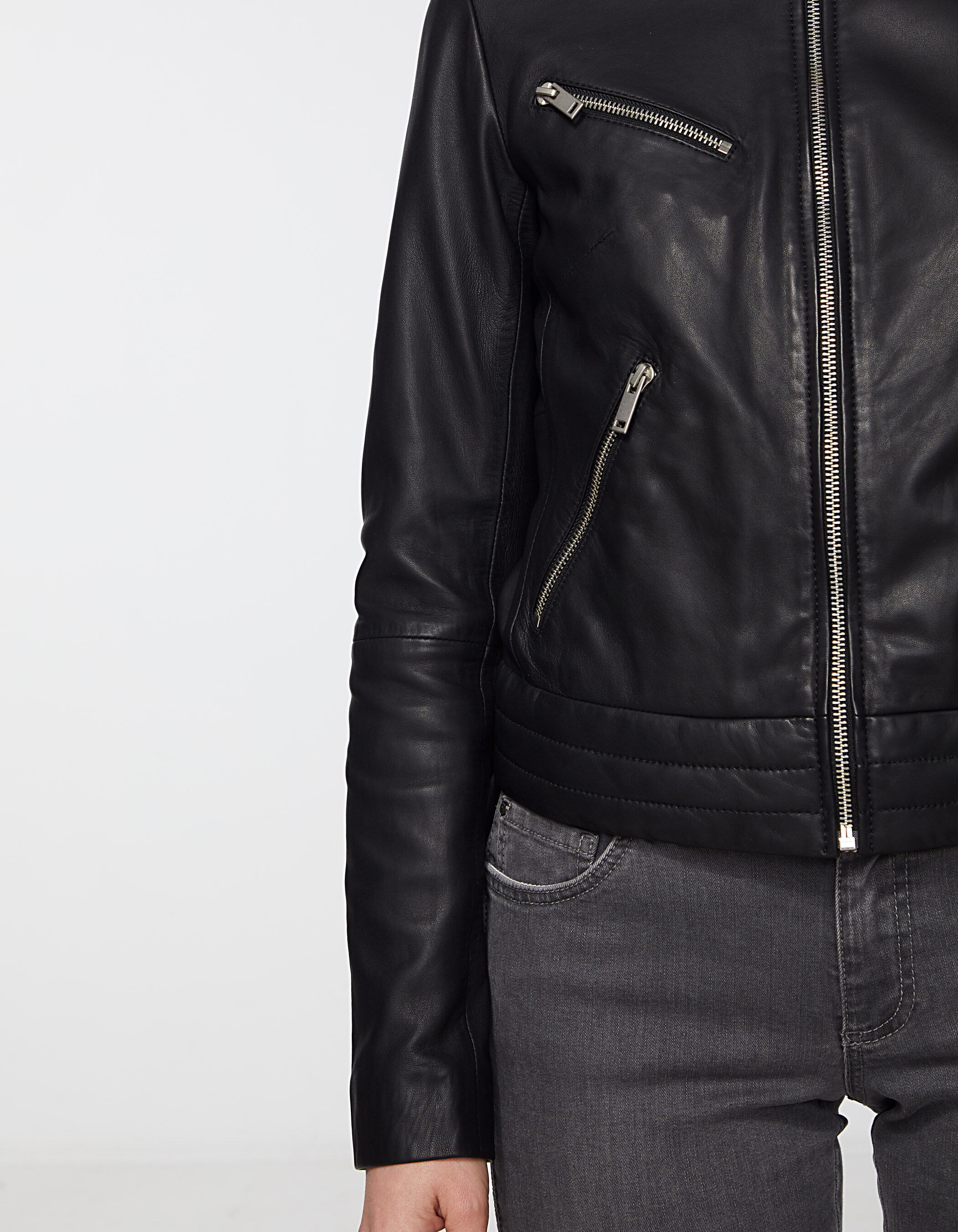 Ikks veste cuir best sale femme