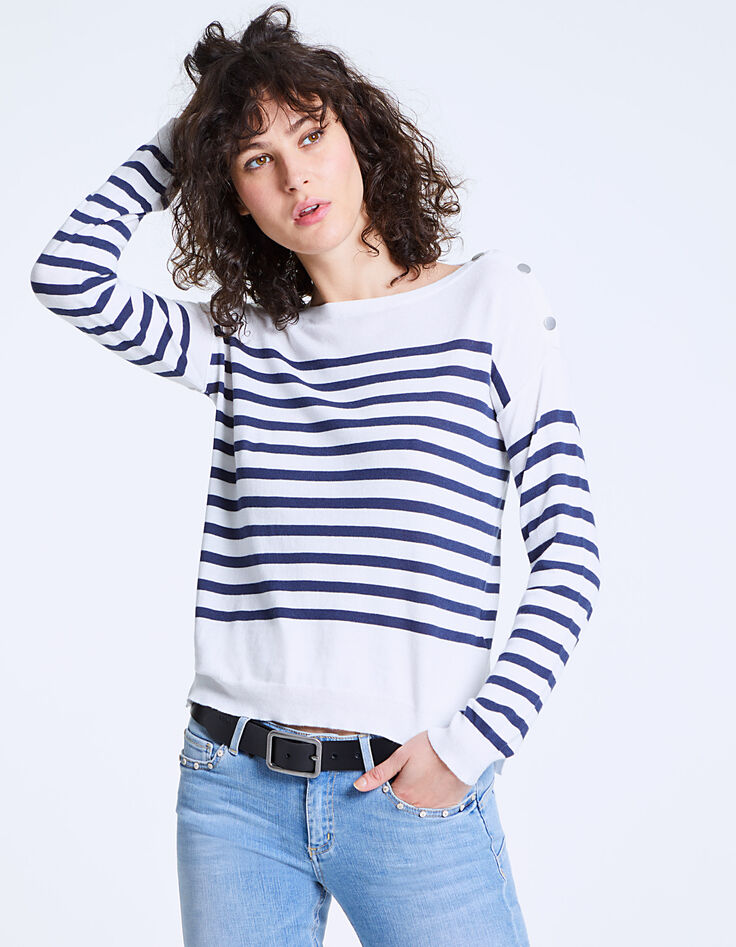 Women’s cotton viscose skull sailor sweater-2