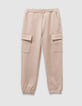 Jogging battle beige niño-1