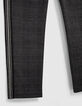 Pantalon gris chiné forme jogging prince-de-galles garçon-4