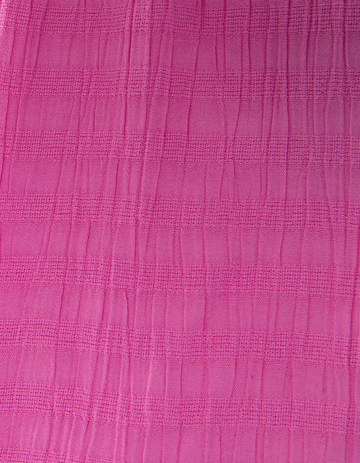 Rosa Mädchentop mit freiem Rücken und Perlen-8