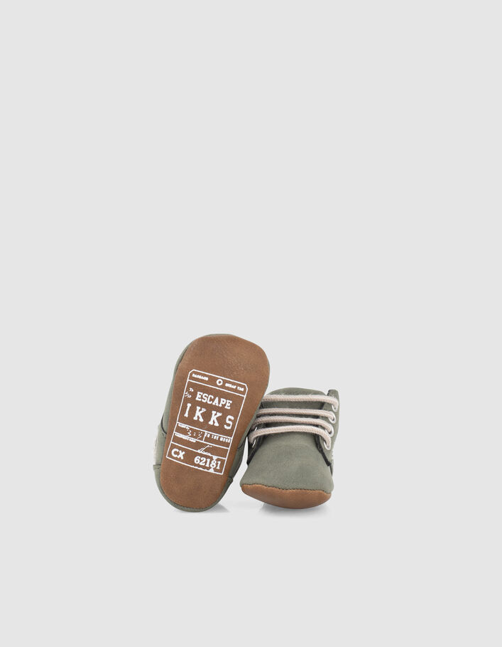 Kaki sneakers army print babyjongens  - IKKS