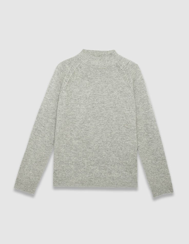 Jersey gris punto cuello chimenea hombre-6 Jersey gris punto cuello chimenea hombre-6