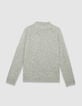 Jersey gris punto cuello chimenea hombre-6 Jersey gris punto cuello chimenea hombre-6