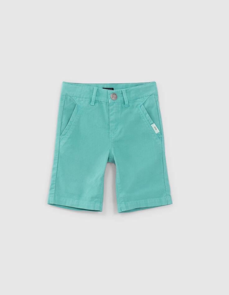 Turquoise bermuda gerestyled chinomodel jongens-3