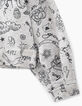 Girls’ medium grey marl rock drawing sweatshirt-5