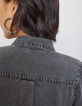 Graue Damenbluse aus Tencel&trade; mit Washed-Optik und Kragen-5